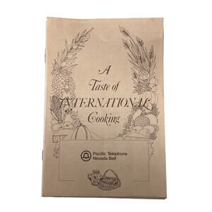 A TASTE OF INTERNATIONAL COOKING Vintage Recipe Booklet Lot 8 Ethnic Collectable